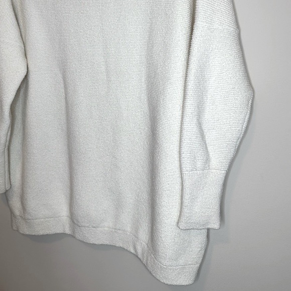 Free People Ribbed Ottoman Slouchy Tunic Sweater, Size Small, Color Cream| EUC - Picture 11 of 14